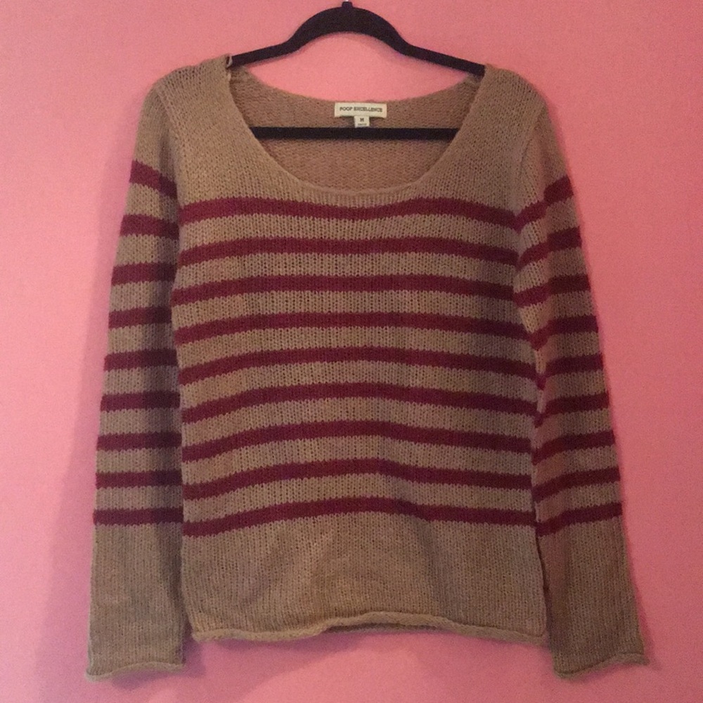 cozy striped sweater